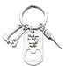 Jewelry WholesaleWholesale Corkscrew Father's Day Metal Keychain JDC-KC-GangGu026 Keychains 钢古 %variant_option1% %variant_option2% %variant_option3%  Factory Price JoyasDeChina Joyas De China