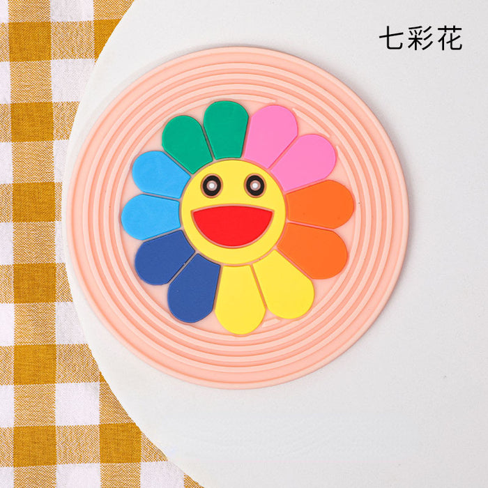 Wholesale Cartoon Cute Anti-Slip Coasters Silicone MOQ≥2 JDC-PS-Zhixin001