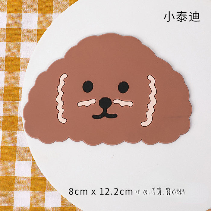 Wholesale Cartoon Cute Anti-Slip Coasters Silicone MOQ≥2 JDC-PS-Zhixin001