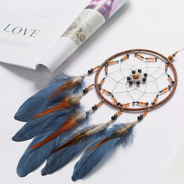 Wholesale Beaded Feather Dreamcatcher JDC-DC-XR016