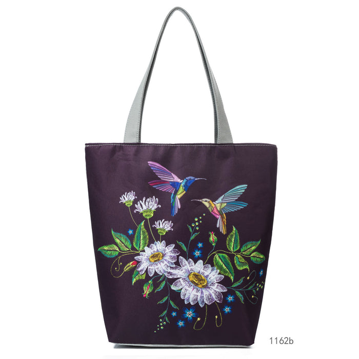 Jewelry WholesaleWholesale 3D print flowers beach canvas bag JDC-BB-Mobiao004 Beach Bag 莫表 %variant_option1% %variant_option2% %variant_option3%  Factory Price JoyasDeChina Joyas De China