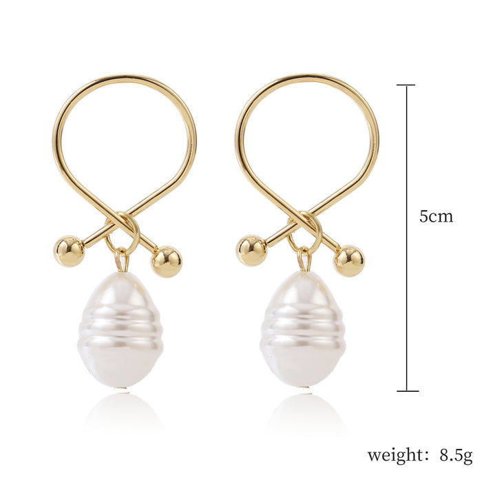 Jewelry WholesaleWholesale vintage court style pearl stud earrings JDC-ES-ManY002 Earrings 满溢 %variant_option1% %variant_option2% %variant_option3%  Factory Price JoyasDeChina Joyas De China