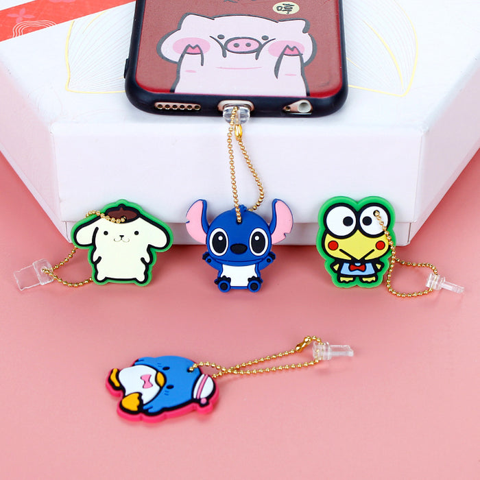 Wholesale Mobile Phone Dust Plug Soft Adhesive Cute Cartoon Charging Port Pendant MOQ≥3 (S) JDC-PC-ZhongJ017