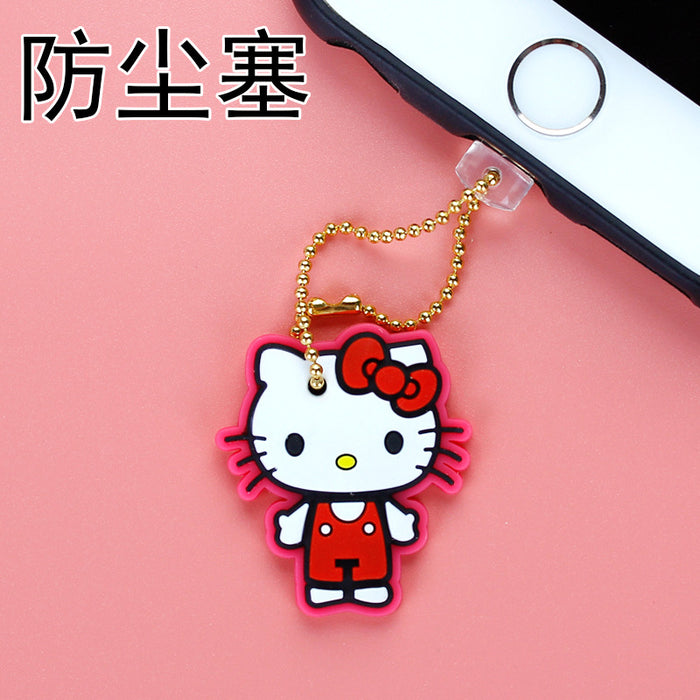 Wholesale Mobile Phone Dust Plug Soft Adhesive Cute Cartoon Charging Port Pendant MOQ≥3 (S) JDC-PC-ZhongJ017