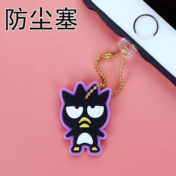 Wholesale Mobile Phone Dust Plug Soft Adhesive Cute Cartoon Charging Port Pendant MOQ≥3 (S) JDC-PC-ZhongJ017