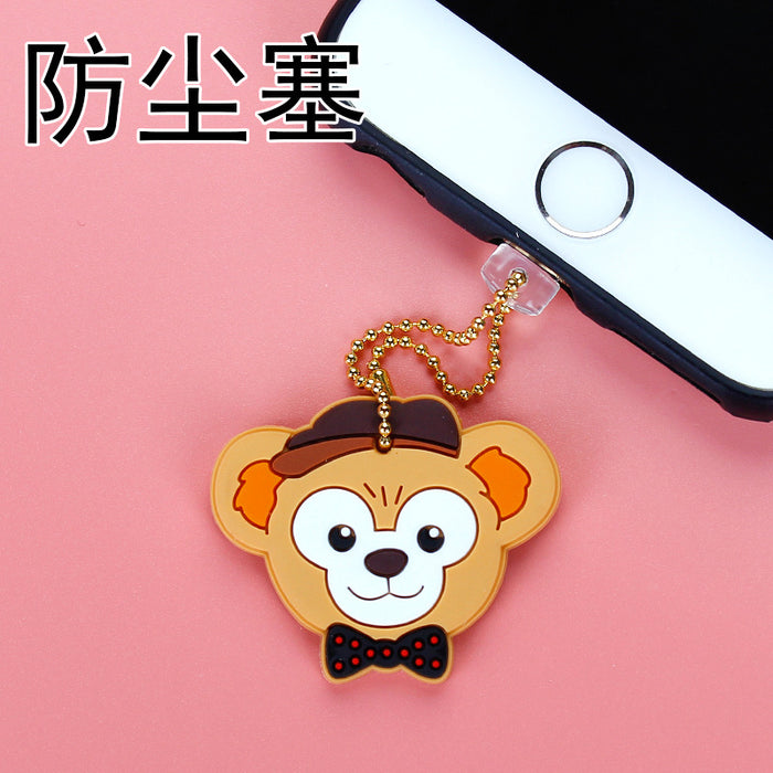 Wholesale Mobile Phone Dust Plug PVC Cute Cartoon Pendant MOQ≥3 (M) JDC-PC-ZhongJ002