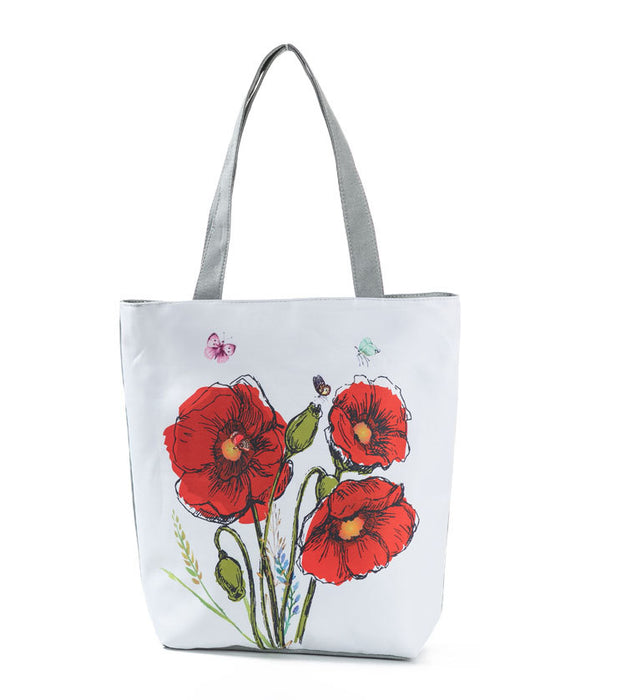 Jewelry WholesaleWholesale 3D print flowers beach canvas bag JDC-BB-Mobiao004 Beach Bag 莫表 %variant_option1% %variant_option2% %variant_option3%  Factory Price JoyasDeChina Joyas De China