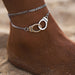 Jewelry WholesaleWholesale couple handcuffs anklet JDC-AS-YeB031 Anklets 烨贝 %variant_option1% %variant_option2% %variant_option3%  Factory Price JoyasDeChina Joyas De China