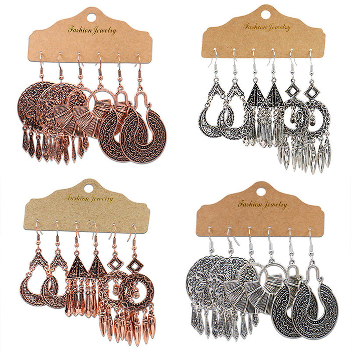 Wholesale Metal Earrings Baroque Personality Accessories JDC-ES-HH018