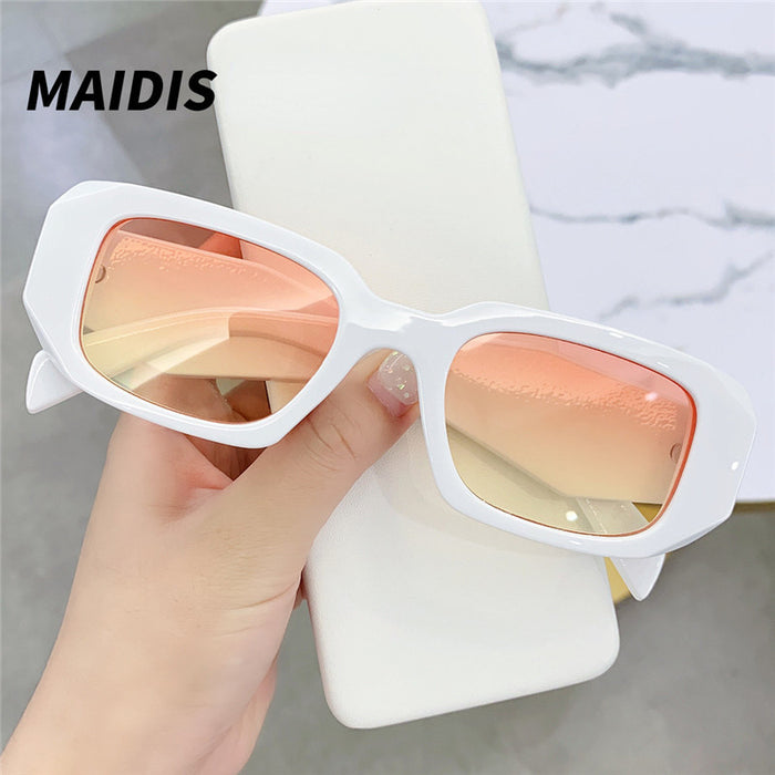 Wholesale Sunglasses AC Square Irregular Concave Shape MOQ≥2 JDC-SG-JieT006