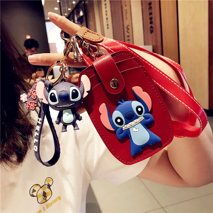 Wholesale cartoon cute student keychain with halter rope JDC-KC-YCYK004