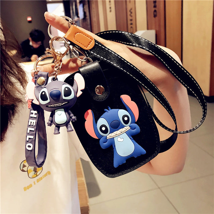 Wholesale cartoon cute student keychain with halter rope JDC-KC-YCYK004