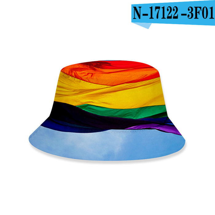 Wholesale LGBT Printing Hat Bucket Hat Student Couple JDC-FH-QXin001