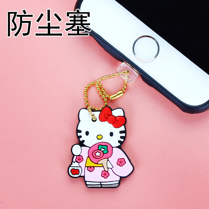 Wholesale Mobile Phone Dust Plug Soft Adhesive Cute Cartoon Charging Port Pendant MOQ≥3 (S) JDC-PC-ZhongJ018