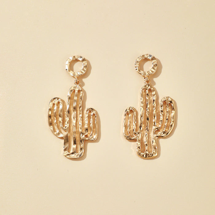 Jewelry WholesaleWholesale Cactus Alloy Earrings JDC-ES-C476 Earrings 陌茗 %variant_option1% %variant_option2% %variant_option3%  Factory Price JoyasDeChina Joyas De China