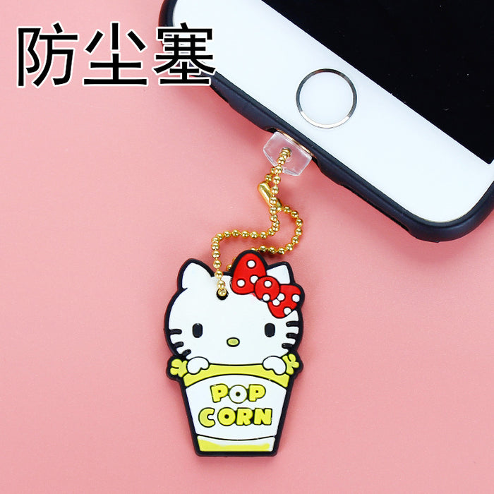 Wholesale Mobile Phone Dust Plug Soft Adhesive Cute Cartoon Charging Port Pendant MOQ≥3 (S) JDC-PC-ZhongJ018