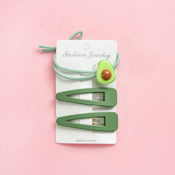 Wholesale avocado hair accessories cute girl fresh hairpin JDC-HC-JuS001