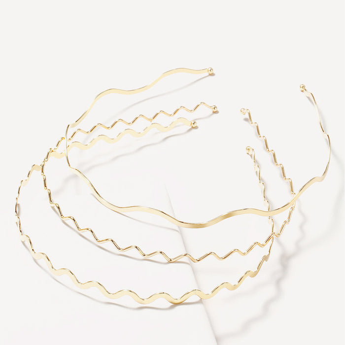 Jewelry WholesaleWholesale Metal Wavy Thin Hair Hoop Gold Women's Thin Section JDC-HD-RXGS003 Headband 格尚 %variant_option1% %variant_option2% %variant_option3%  Factory Price JoyasDeChina Joyas De China