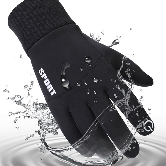 Wholesale Gloves Nylon Cycling Waterproof Non-slip Touchscreen Gloves JDC-GS-FanP010