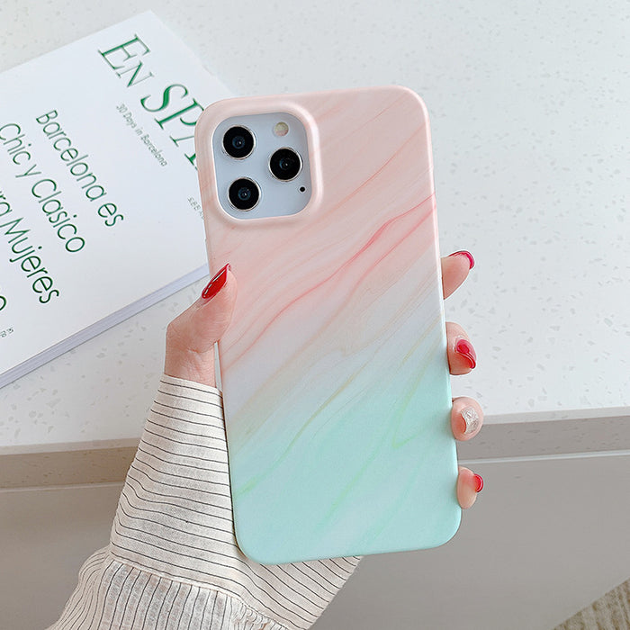 Wholesale Phone Case Gradient Marbled Silicone JDC-PC-sc043