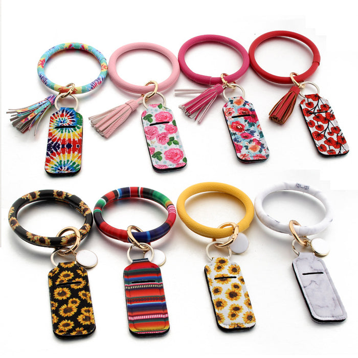 Wholesale Keychain Neoprene Lipstick Protector Wrist Keychain MOQ≥3 JDC-KC-NuoYi007