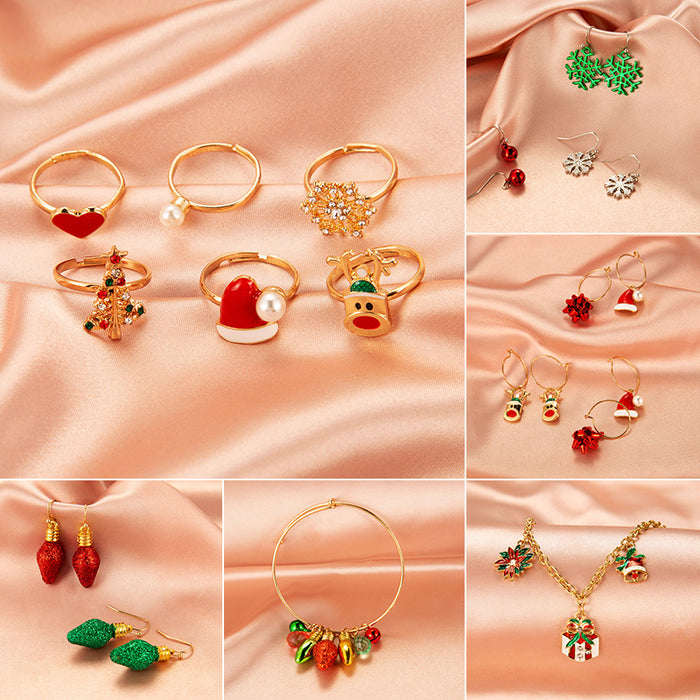 Wholesale Earrings Alloy Christmas Simple Snowman Bells JDC-ES-D651