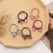 Jewelry WholesaleWholesale geometric color hair rope JDC-HS-Yongh005 Hair Scrunchies 永恒 %variant_option1% %variant_option2% %variant_option3%  Factory Price JoyasDeChina Joyas De China