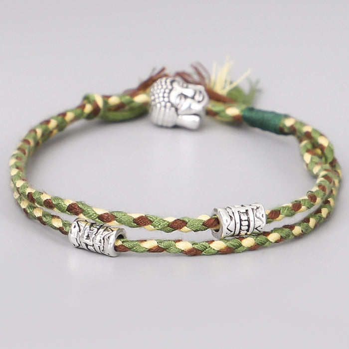 Wholesale cross-border ethnic Tibetan Buddha head bracelet hand Buddha bracelet  MOQ≥3 JDC-BT-QiuX019