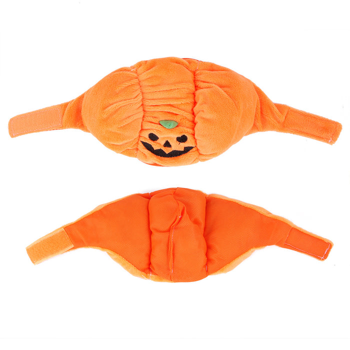 Wholesale Pet Decorations Plush Halloween Pumpkin Hat MOQ≥2 JDC-PD-Miaodi004