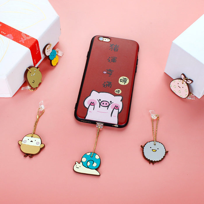 Wholesale Mobile Phone Dust Plug PVC Cute Cartoon Pendant MOQ≥3 JDC-PC-ZhongJ023