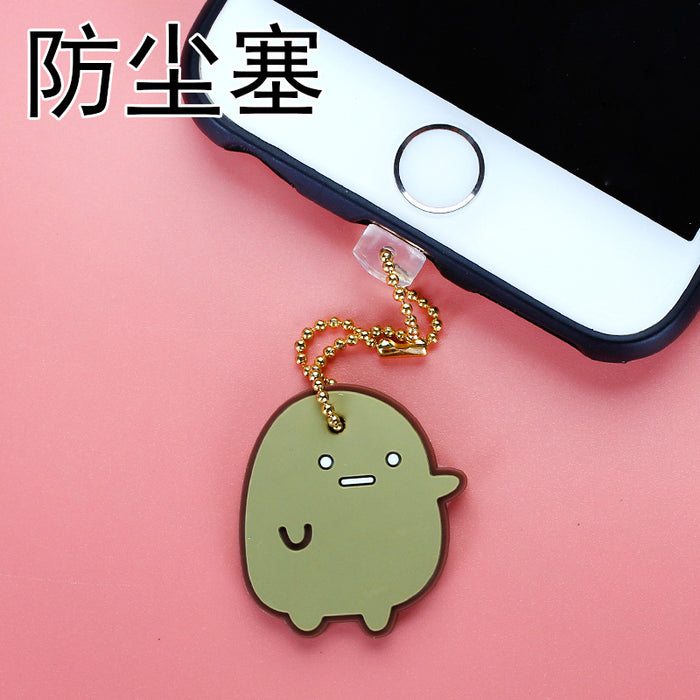 Wholesale Mobile Phone Dust Plug PVC Cute Cartoon Pendant MOQ≥3 JDC-PC-ZhongJ023