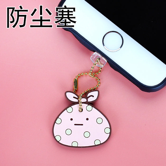 Wholesale Mobile Phone Dust Plug PVC Cute Cartoon Pendant MOQ≥3 JDC-PC-ZhongJ023