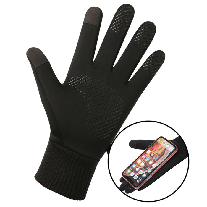 Wholesale Gloves Nylon Cycling Waterproof Non-slip Touchscreen Gloves JDC-GS-FanP010