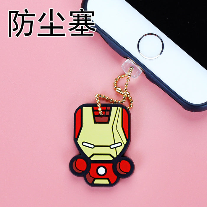 Wholesale Mobile Phone Dust Plug Soft Adhesive Cute Cartoon Charging Port Pendant MOQ≥3 (M) JDC-PC-ZhongJ019