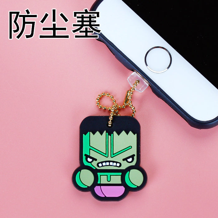 Wholesale Mobile Phone Dust Plug Soft Adhesive Cute Cartoon Charging Port Pendant MOQ≥3 (M) JDC-PC-ZhongJ019