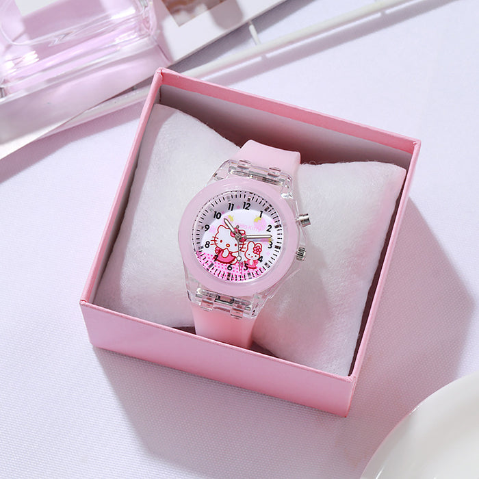 Wholesale Cartoon Silicone Children's Watch Luminous Luminous LED Watch (M) MOQ≥2 JDC-WH-HJHR002