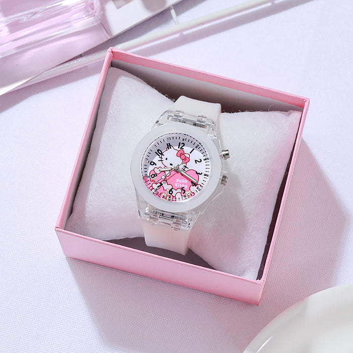 Wholesale Cartoon Silicone Children's Watch Luminous Luminous LED Watch (M) MOQ≥2 JDC-WH-HJHR002