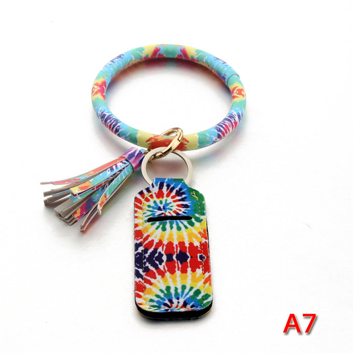 Wholesale Keychain Neoprene Lipstick Protector Wrist Keychain MOQ≥3 JDC-KC-NuoYi007