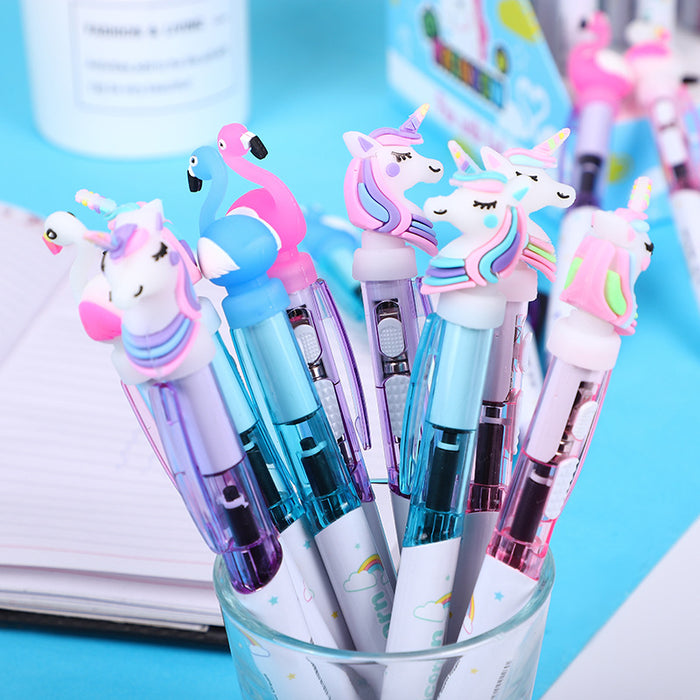 Wholesale Cartoon Glowing Plastic Ballpoint Pen JDC-BP-TPL001