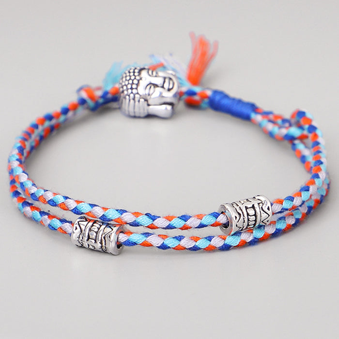 Wholesale cross-border ethnic Tibetan Buddha head bracelet hand Buddha bracelet  MOQ≥3 JDC-BT-QiuX019