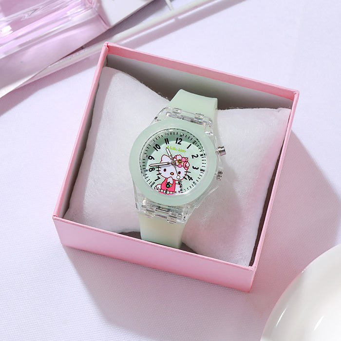 Wholesale Cartoon Silicone Children's Watch Luminous Luminous LED Watch (M) MOQ≥2 JDC-WH-HJHR002