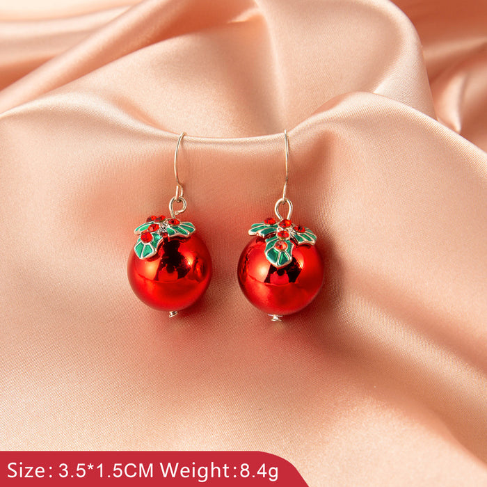 Wholesale Earrings Alloy Christmas Simple Snowman Bells JDC-ES-D651