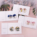 Jewelry WholesaleWholesale S925 Silver Needle Round Transparent Geometric Dried Flower Rose Earrings JDC-ES-XuanY007 Earrings 宣妍 %variant_option1% %variant_option2% %variant_option3%  Factory Price JoyasDeChina Joyas De China