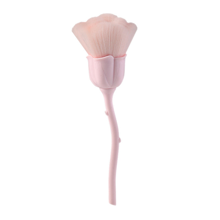 Wholesale Nylon Fiber Hair Plastic Rose Cosmetic Brush MOQ≥3 JDC-MB-YSN001