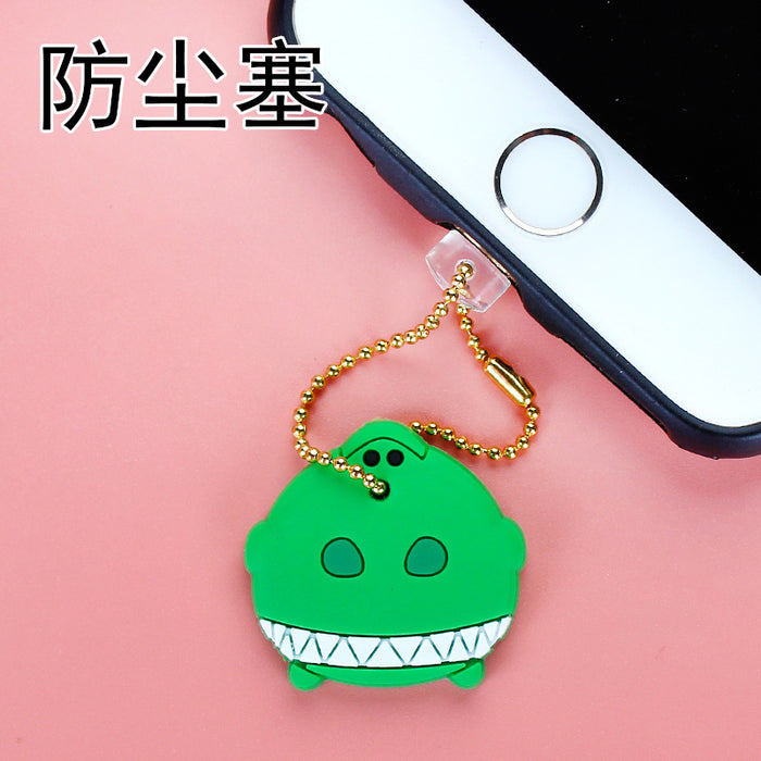 Wholesale Mobile Phone Dust Plug Cute Strap Soft Rubber Phone Tail Plug JDC-PC-ZhongJ026