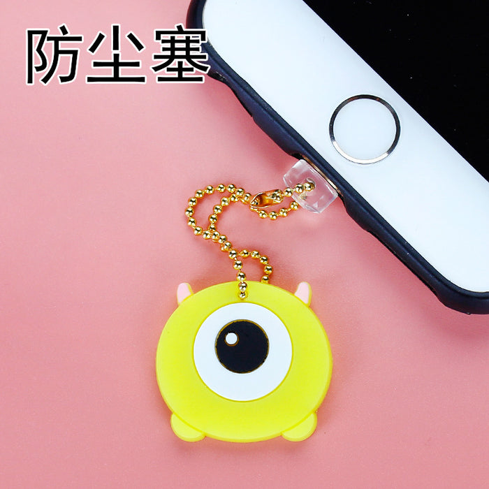 Wholesale Mobile Phone Dust Plug Cute Strap Soft Rubber Phone Tail Plug JDC-PC-ZhongJ026