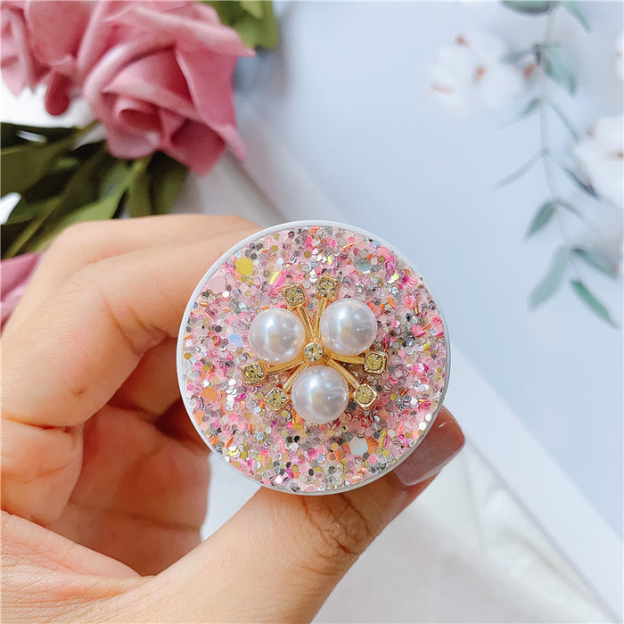 Wholesale Grips Glitter Pearl Phone Holder Mobile Phone Holder JDC-PS-Baiying001