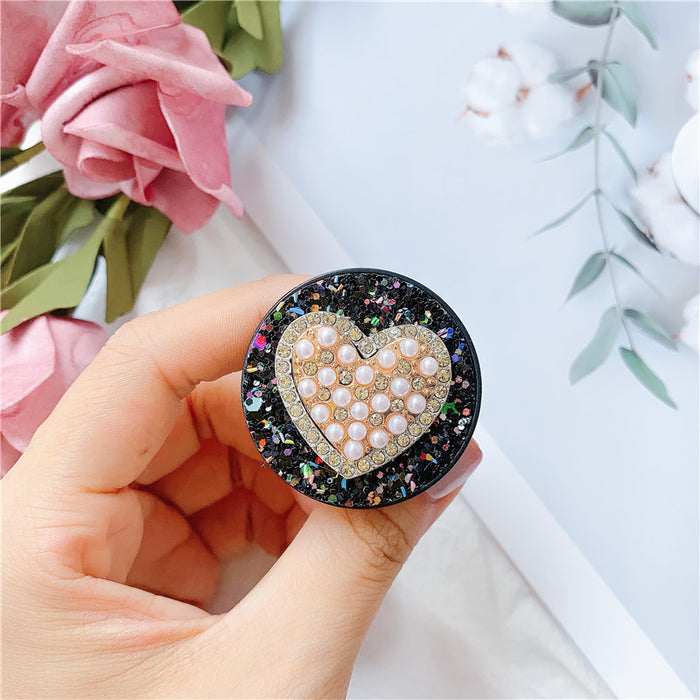 Wholesale Grips Glitter Pearl Phone Holder Mobile Phone Holder JDC-PS-Baiying001