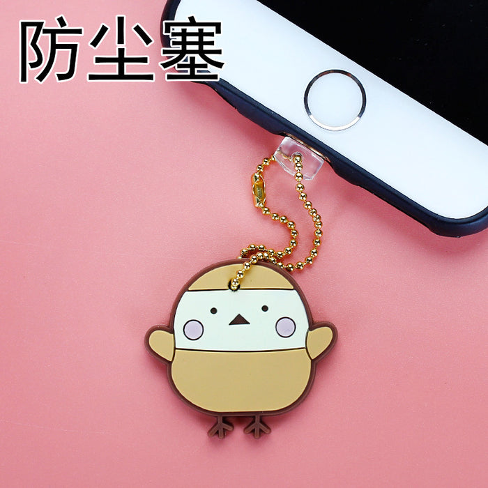 Wholesale Mobile Phone Dust Plug PVC Cute Cartoon Pendant MOQ≥3 JDC-PC-ZhongJ023