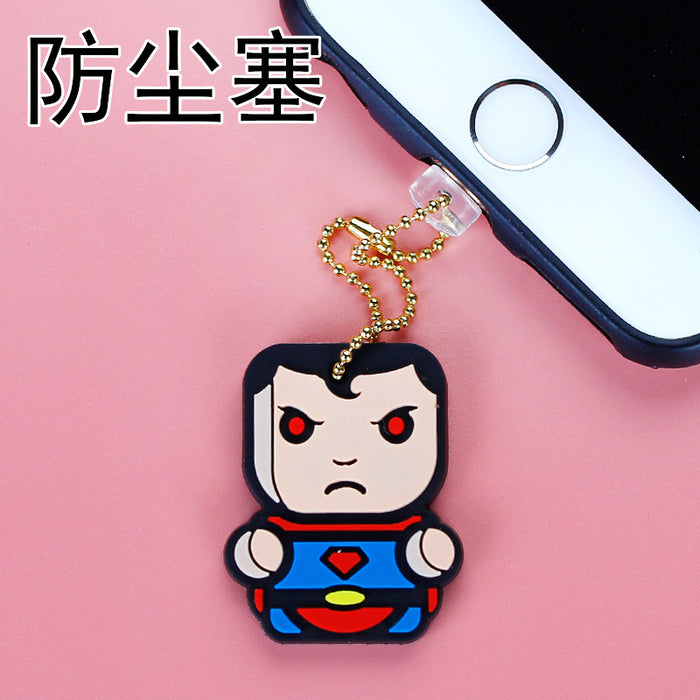 Wholesale Mobile Phone Dust Plug Soft Adhesive Cute Cartoon Charging Port Pendant MOQ≥3 (M) JDC-PC-ZhongJ019